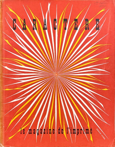 Caractère, couverture conçue par Marcel Jacno, février 1950.