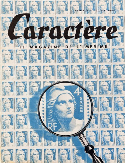 Caractère, couverture conçue par Marcel Jacno, juillet 1949.